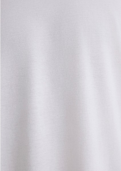 Organik Pamuk Beyaz Oversize Tişört 066902-620