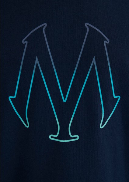 Mavi Logo Baskılı Lacivert Tişört 0610635-70490
