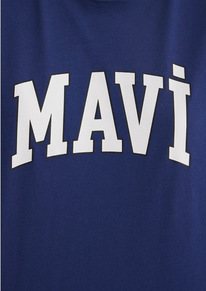 Mavi Logo Baskılı Lacivert Tişört 1600843-70722