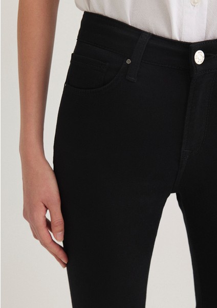 Molly Casual Siyah Jean Pantolon 1013624623
