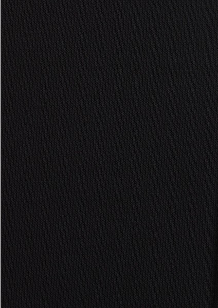 Kapüşonlu Fermuarlı Siyah Sweatshirt 1610221-900