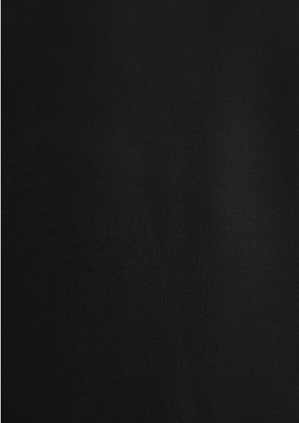 Mavi Logo Baskılı Siyah İnterlok Tişört 0610360-900