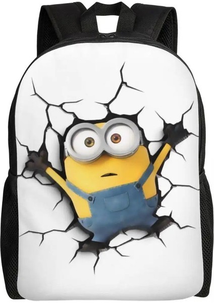 Özel M-Miniones Dizüstü Bilgisayar Sırt Çantası Kadın Erkek Kolej Okulu Öğrencisi Için Günlük Kitap Çantası Komik Desen Çantası Renk: 4/boyut: Sırt Çantası (Yurt Dışından)