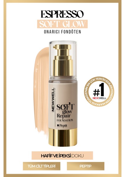 Espresso Soft Glow Repair Foundation Yumuşak Işıltılı Onarıcı Fondöten 30 ml
