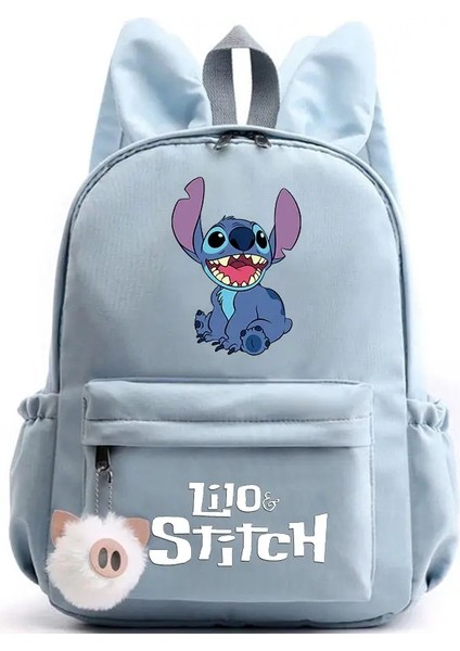 Lilo Dikiş Sevimli Sırt Çantası Için Kız Çocuk Öğrencisi Genç Sırt Çantası Rahat Okul Çantaları Seyahat Tavşan Kulakları Mochila Renk: 005 (Yurt Dışından)