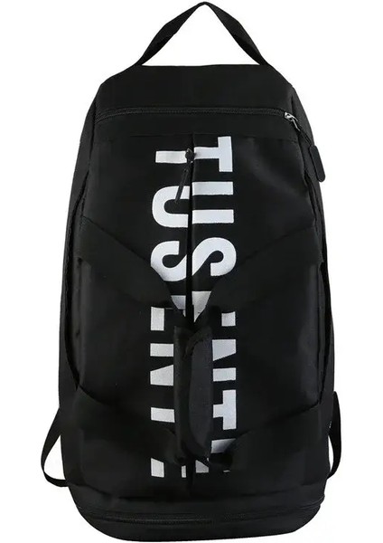 Büyük Kapasiteli Sırt Çantası Çok Fonksiyonlu Çok Fonksiyonlu Su Geçirmez Seyahat Paketi Ayakkabı Deposu Spor Spor Çantası Kadınlar Spor Omuz Bagskolor: Siyah (Yurt Dışından)