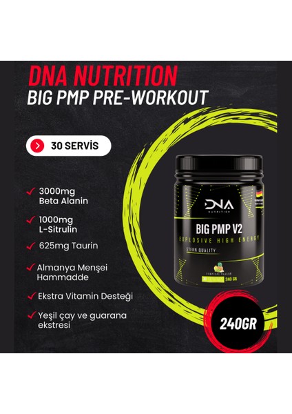 Big Pmp Pre-Workout 240 gr Tropik Meyve Aromalı modelleri