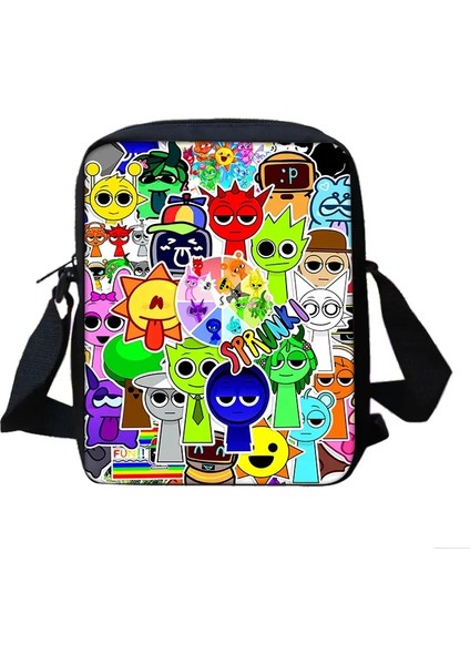 Erkek Kızlar Karikatür Anime Sprunki Baskılı Omuz Çantası Çocuklar Gündelik Tote Telefon Çantası Erkek Alışveriş Çantası En Iyi Doğum Günü Hediye: 15 (Yurt Dışından)
