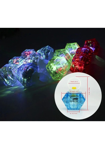 Kristal LED Parti Yüzük Seti (639LI) - EMY6630-8928