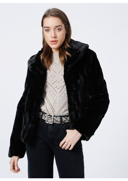 New Sophy Regular Fit Cepli Suni Kürk Mont Bayan Mont W0BL0NWDCH0 Jblk