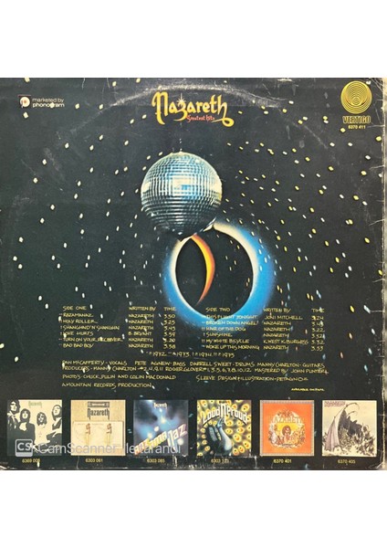 Nazareth Greatest Hits Lp Plak