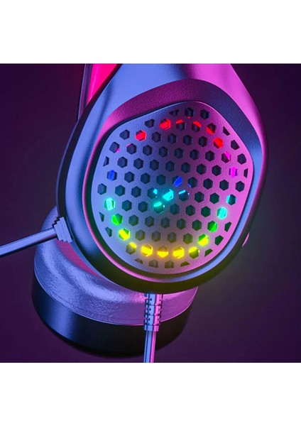 Xmowi R1 Gaming Mikrofonlu Rgb Oyuncu Kulaklığı Pc- Dizüstü ve PS4-(5775) - EMY1183-2832