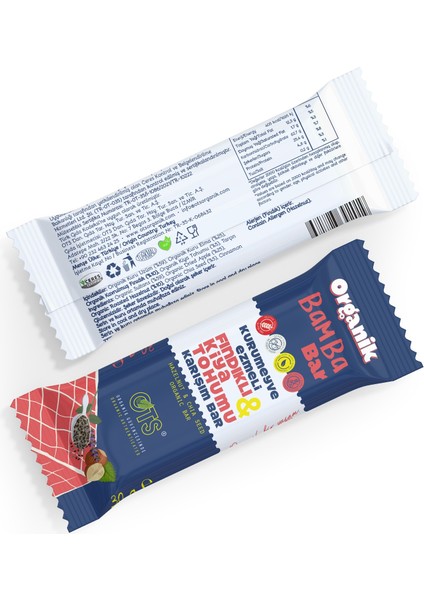 Organik Bamba Bar Yulaflı 30 gr (Şeker Gluten Içermez) fiyatları