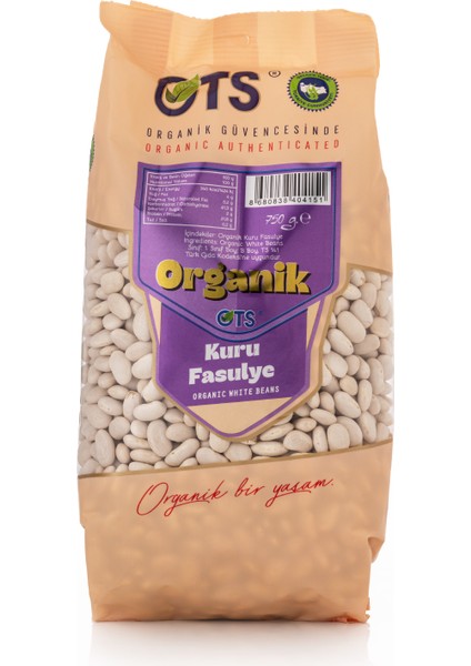 Organik Kuru Fasulye 750 Gr
