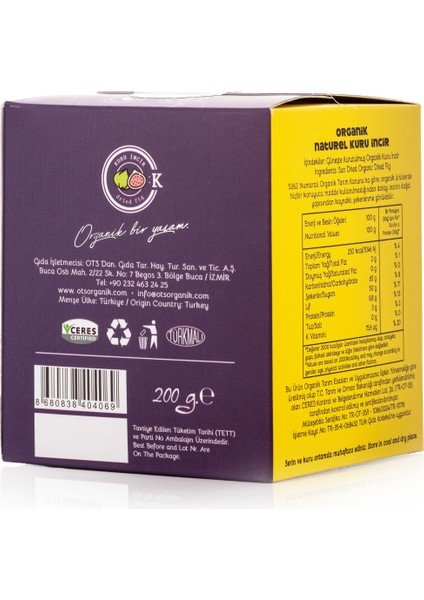 Kuru İncir ( Naturel ) 200 g.