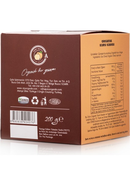 Organik Kuru Kayısı 200 Gr modelleri