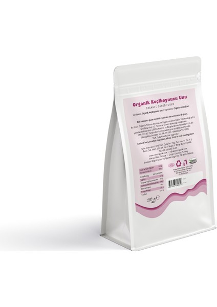 Organik Keçiboynuzu Unu 500 gr fiyatları
