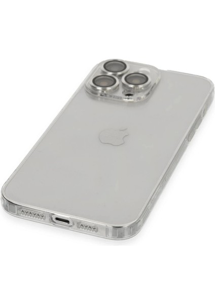 Newface iPhone 14 Pro Kılıf Luko Lens Silikon - Gümüş fırsatları