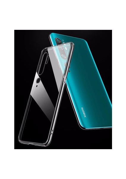Xiaomi Mi Note 10 Kılıf Esnek ve Şeffaf Nuda Premium Tpu Silicone Cover