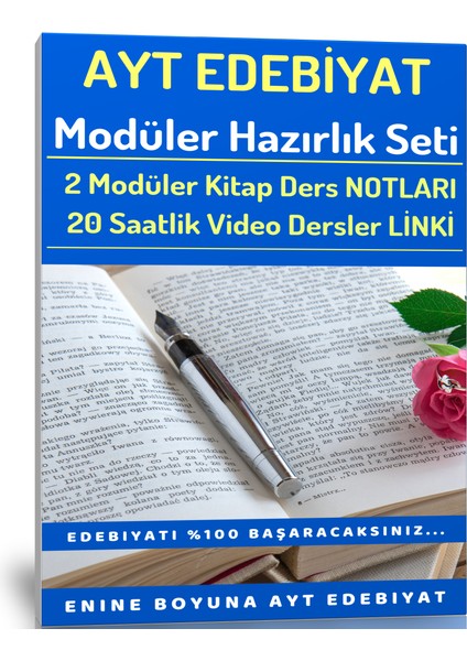 Enine Boyuna Eğitim AYT Edebiyat Modüler Kitap Seti ve USB Ders Videoları
