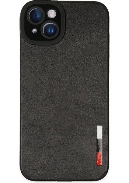 Newface iPhone 14 Plus Kılıf Loop Deri Silikon - Siyah