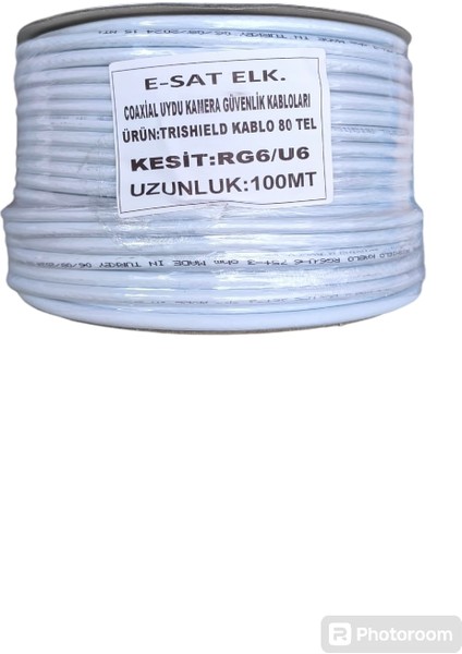 E-SATRG6U6TRISHIELD 80 Tel Anten Kablosu