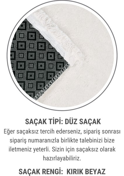 Puffy Kırık Beyaz Yumuşak Halı Yolluk | Kaymaz, Yıkanabilir, Peluş Dokulu, Salon Mutfak Antre için