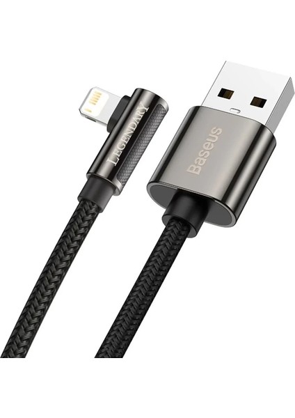 Baseus Legend Elbow USB To iPhone Lightning 2.4A Hızlı Data Şarj Kablosu 1M-(5775 - EMY4946-6632 modelleri
