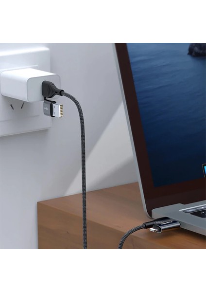 Floveme 4in1 USB To Type C -Type To Type Kablosu+Iphone Başlık USB 1M-(5775) - EMY3555-6178 modelleri