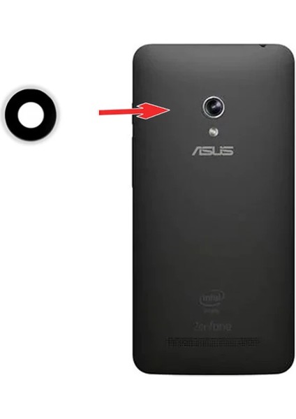 Asus Zenfone 5 A500A501A502 2015 Arka Kamera LENS-(5775) - EMY4144-3747