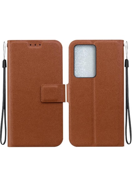 Toka Kickstand Pu Deri Saf Renk ile Realme C75 4g Için Flip Case (Yurt Dışından)