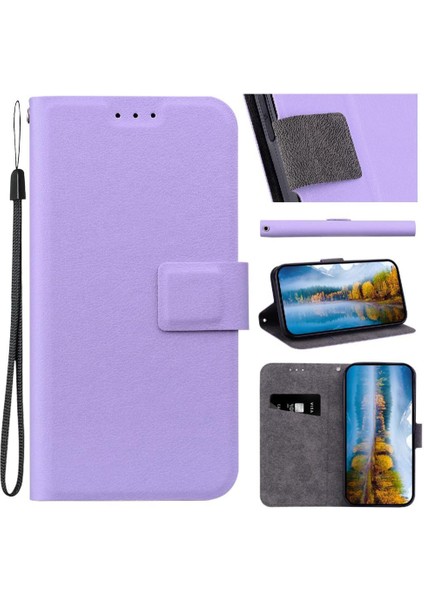 Toka Kickstand Pu Deri Saf Renk ile Realme C75 4g Için Flip Case (Yurt Dışından)