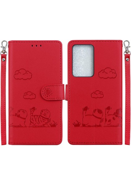 Realme C75 4g Kedi Rfıd Kart Yuvası Tutucu Kickstand Deri Için Flip Case (Yurt Dışından)