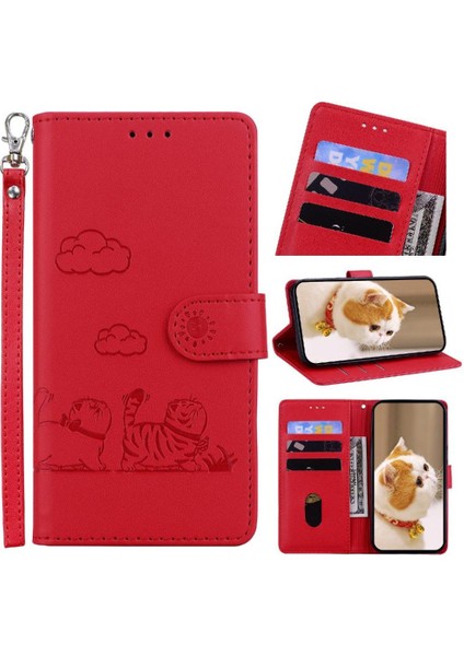Realme C75 4g Kedi Rfıd Kart Yuvası Tutucu Kickstand Deri Için Flip Case (Yurt Dışından) fırsatları