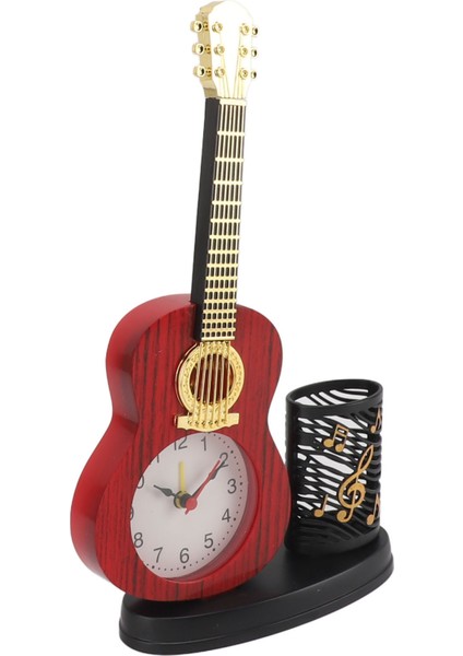Gitar Çalar Saat Çok Işlevli Dekoratif Sağlam Gitar Saati Kalem Tutucu Kalemtıraş Ev Masası Için (Yurt Dışından) fiyatları