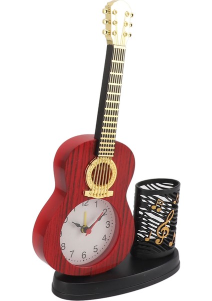 Gitar Çalar Saat Çok Işlevli Dekoratif Sağlam Gitar Saati Kalem Tutucu Kalemtıraş Ev Masası Için (Yurt Dışından) fırsatları