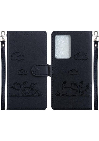 Realme C75 4g Kedi Rfıd Kart Yuvası Tutucu Kickstand Deri Için Flip Case (Yurt Dışından)