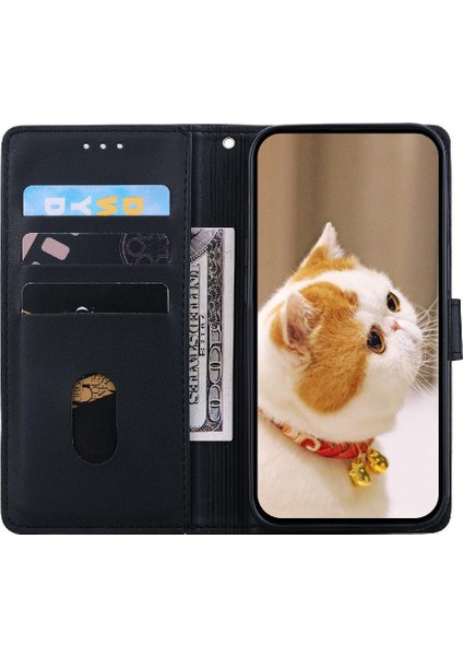 Realme C75 4g Kedi Rfıd Kart Yuvası Tutucu Kickstand Deri Için Flip Case (Yurt Dışından) modelleri
