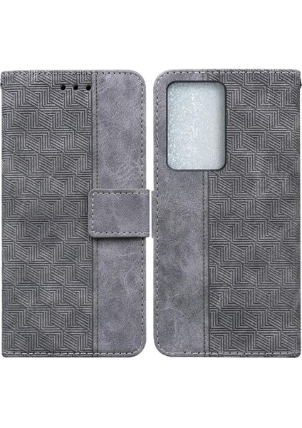 Realme C75 4g Kickstand Özelliği Için Flip Case Geometrik Kabartmalı Prim (Yurt Dışından)