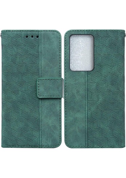 Realme C75 4g Kickstand Özelliği Için Flip Case Geometrik Kabartmalı Prim (Yurt Dışından)