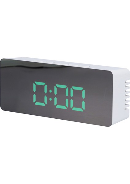 Led Aynalı Çalar Saat Dijital Saat Erteleme Modlu Yatak Odası Oturma Odası Ev Ofis Dekoru Beyaz Kabuk (Ts-S69-G) (Yurt Dışından) modelleri