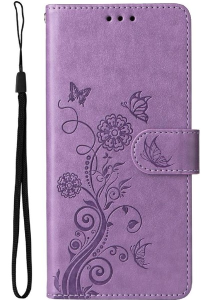 Oppo Reno 13F Deri Kart Yuvaları Çiçek Flip Için Flip Case (Yurt Dışından) modelleri