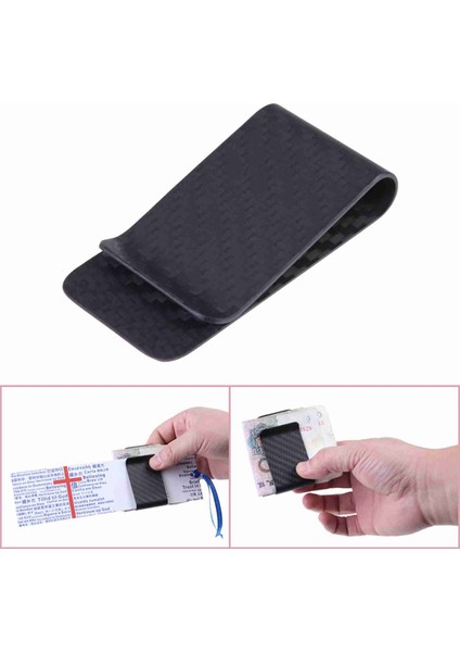 Gerçek Karbon Fiber Para Tutucu Kartvizit Kredi Kartı Nakit Cüzdan Seçenekler Için Cilalı ve Mat (Yurt Dışından)