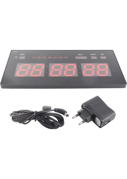 Duvar Dijital Saat LED Elektrikli Takvim Duvar Saati Noctilucence Ev Yatak Odası Ofis 110‑ (Yurt Dışından)