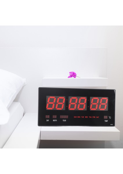 Duvar Dijital Saat LED Elektrikli Takvim Duvar Saati Noctilucence Ev Yatak Odası Ofis 110‑ (Yurt Dışından) fırsatları