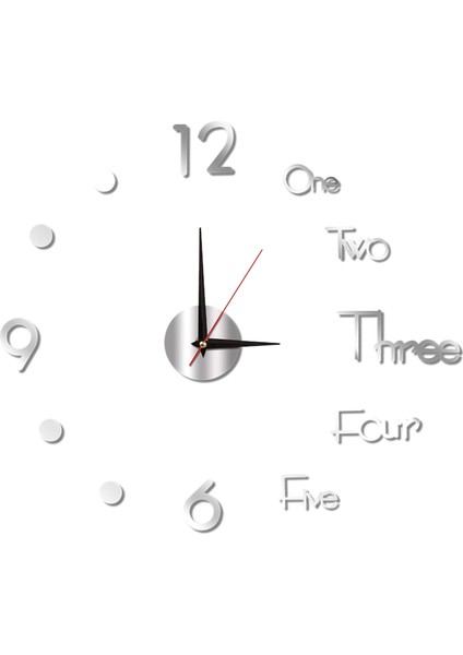 Duvar Saati Çerçevesiz Dekoratif Sessiz Duvar Sanat Saati Oturma Odası Yatak Odası Için (Yurt Dışından)