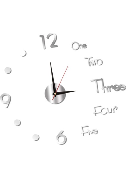 Duvar Saati Çerçevesiz Dekoratif Sessiz Duvar Sanat Saati Oturma Odası Yatak Odası Için (Yurt Dışından) modelleri