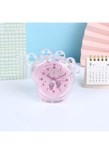 Ayak Şeklinde Çalar Saat Sevimli Karikatür Kristal Jöle Rengi Kendin Yap Çocuk Çalar Saat Yatak Odası Pembe (Yurt Dışından) fiyatları