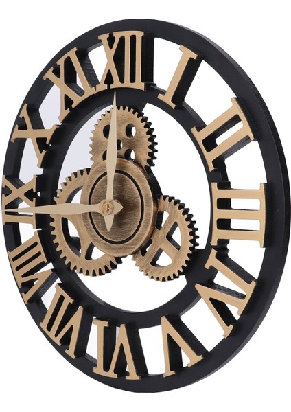 Büyük 3D Retro Duvar Saati 34CM Vintage Ahşap Dişli Duvar Saati Rakamları Endüstriyel Stil Saatler Ev Oturma Odası Dekorasyonu Altın (Yurt Dışından) fiyatları