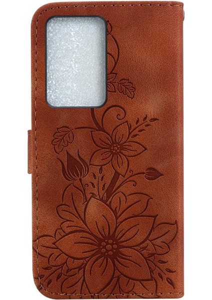 Realme C75 4g Manyetik Kabartmalı Zambak Kart Tutucu Cüzdan Için Flip Case (Yurt Dışından) indirimleri